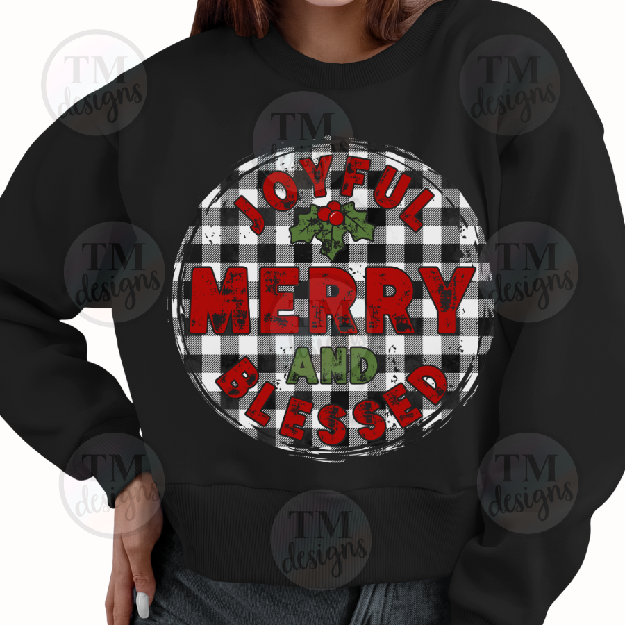 Joyful Merry Blessed-Christmas Shirt