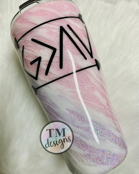 Milky Way Glitter Tumbler