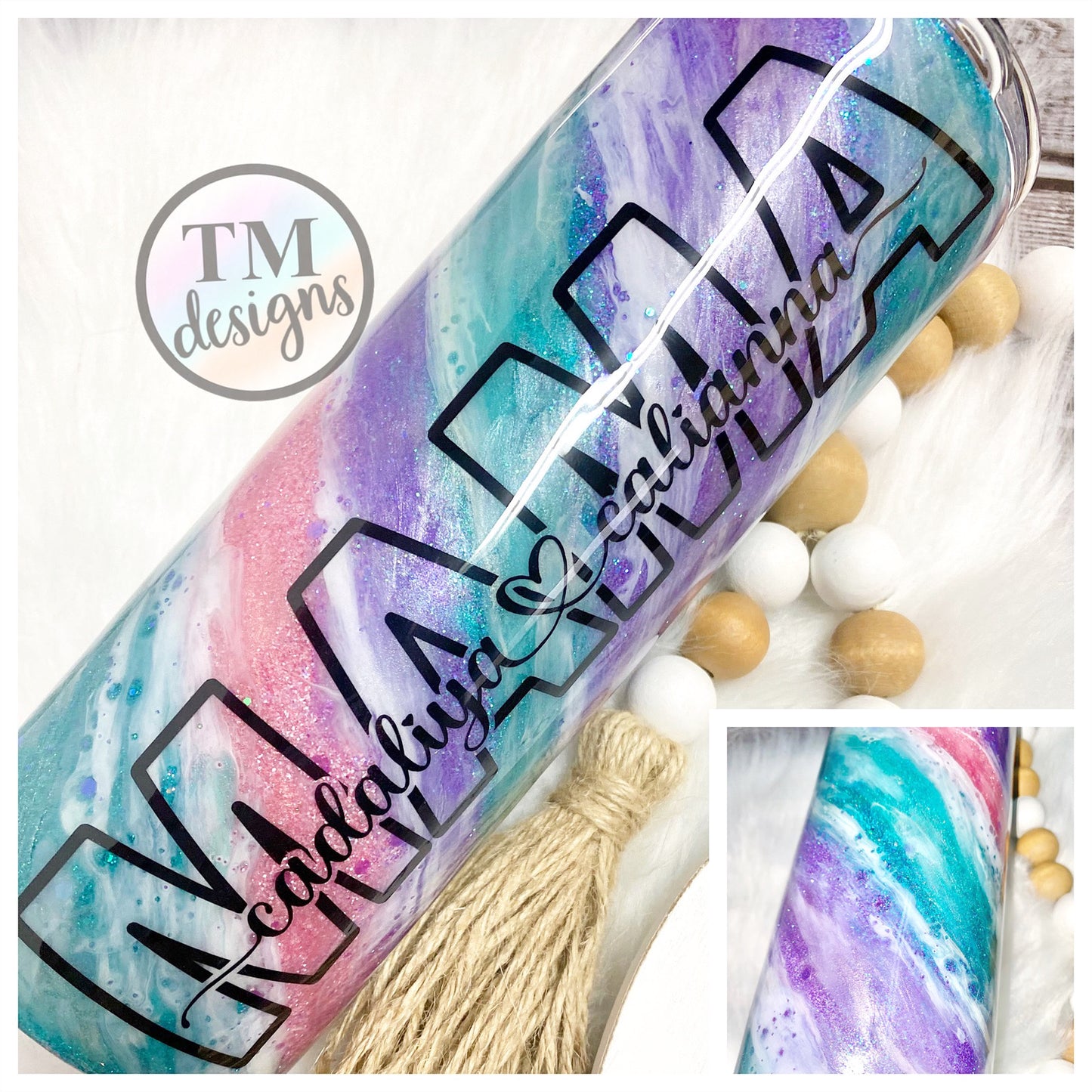 Milky Way Glitter Tumbler
