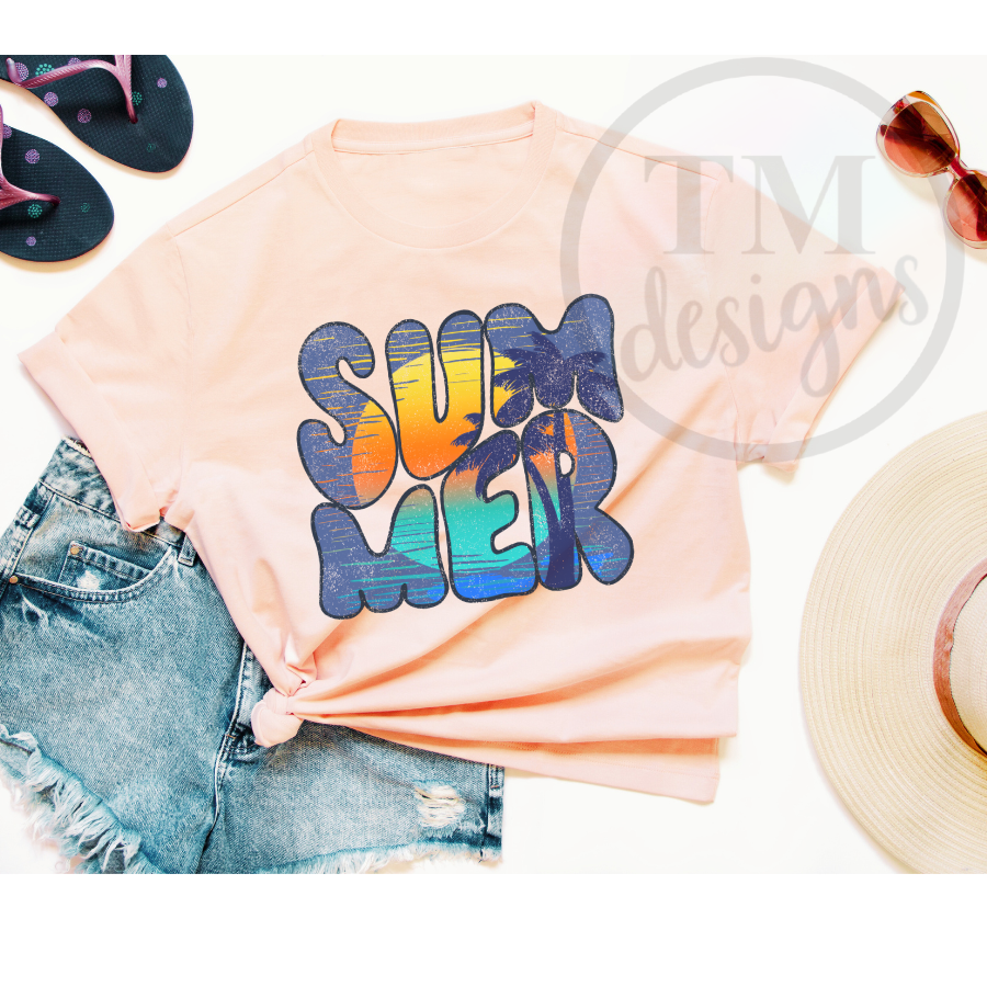 Summer Retro Beach Shirt