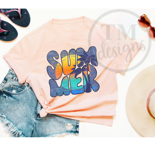 Summer Retro Beach Shirt