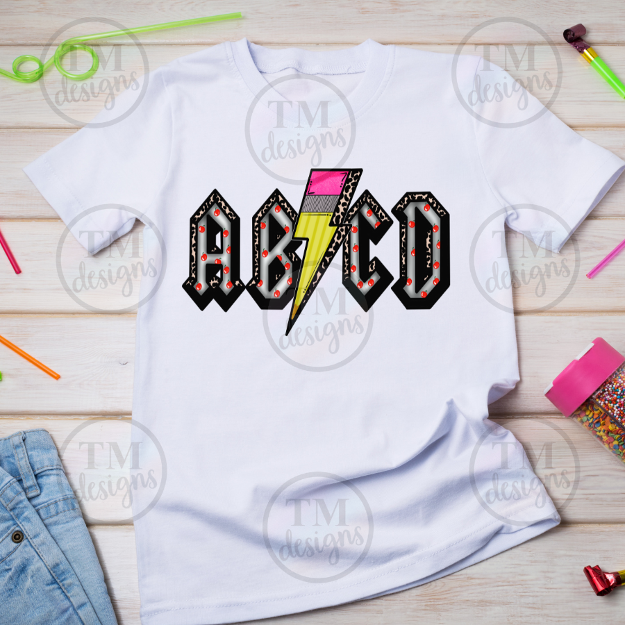 AB CD Teacher Shirt