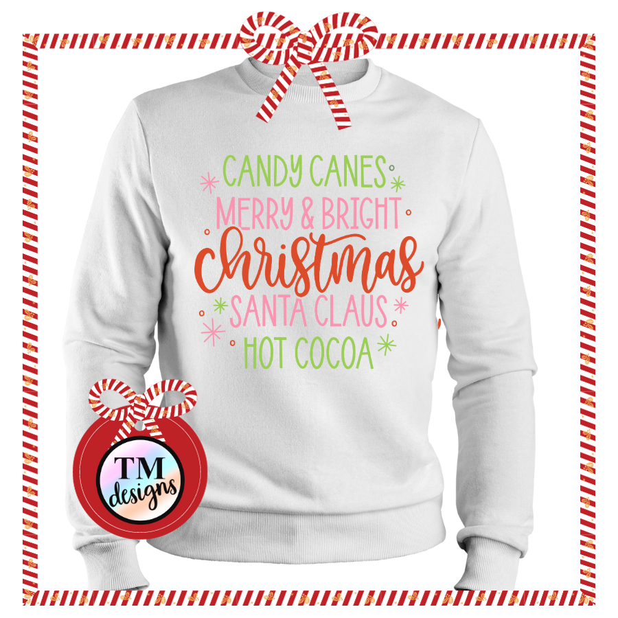 Candy Cane and Santa-Christmas Shirt