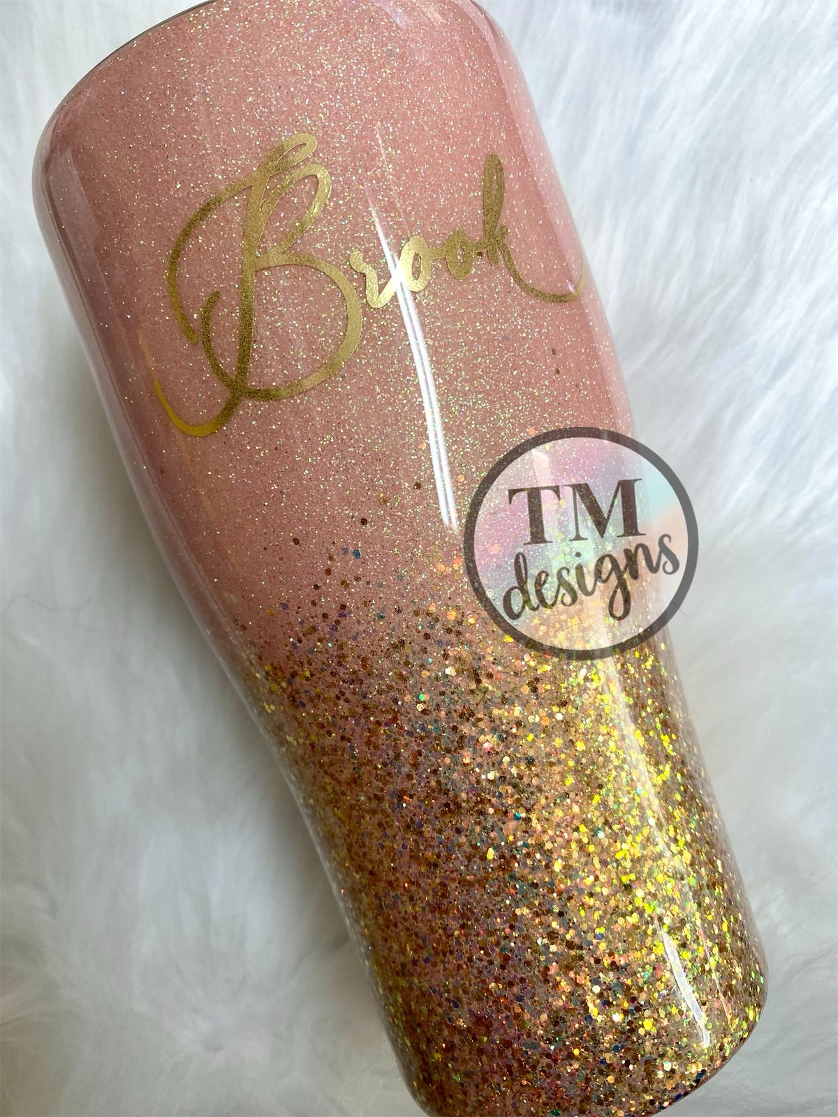 Custom Ombre Glitter Tumbler