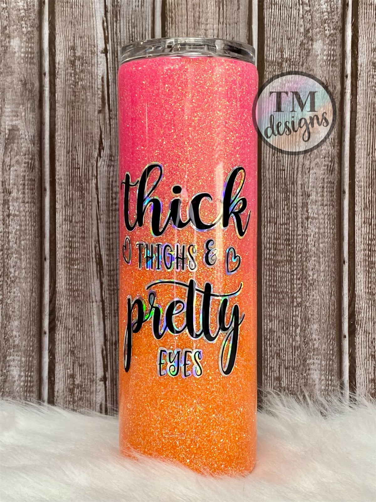 Custom Ombre Glitter Tumbler