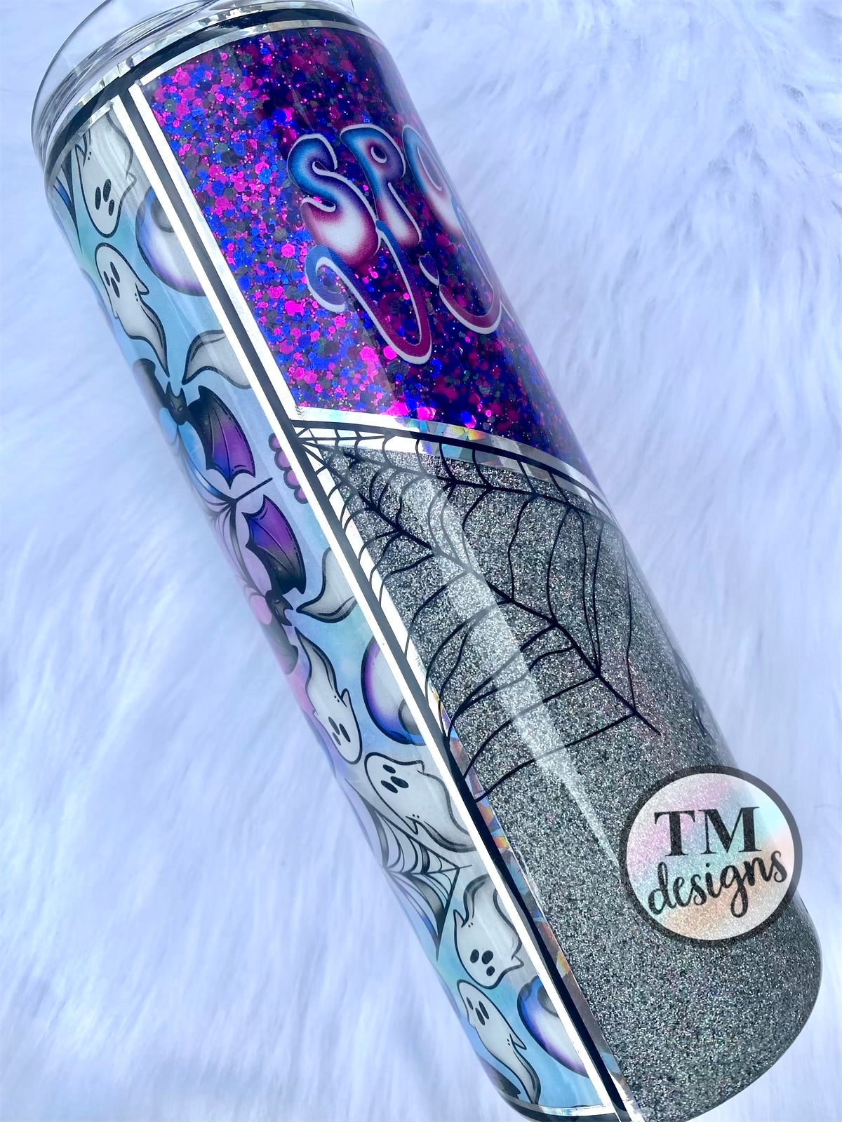 Spooky Vibes Glitter Tumbler