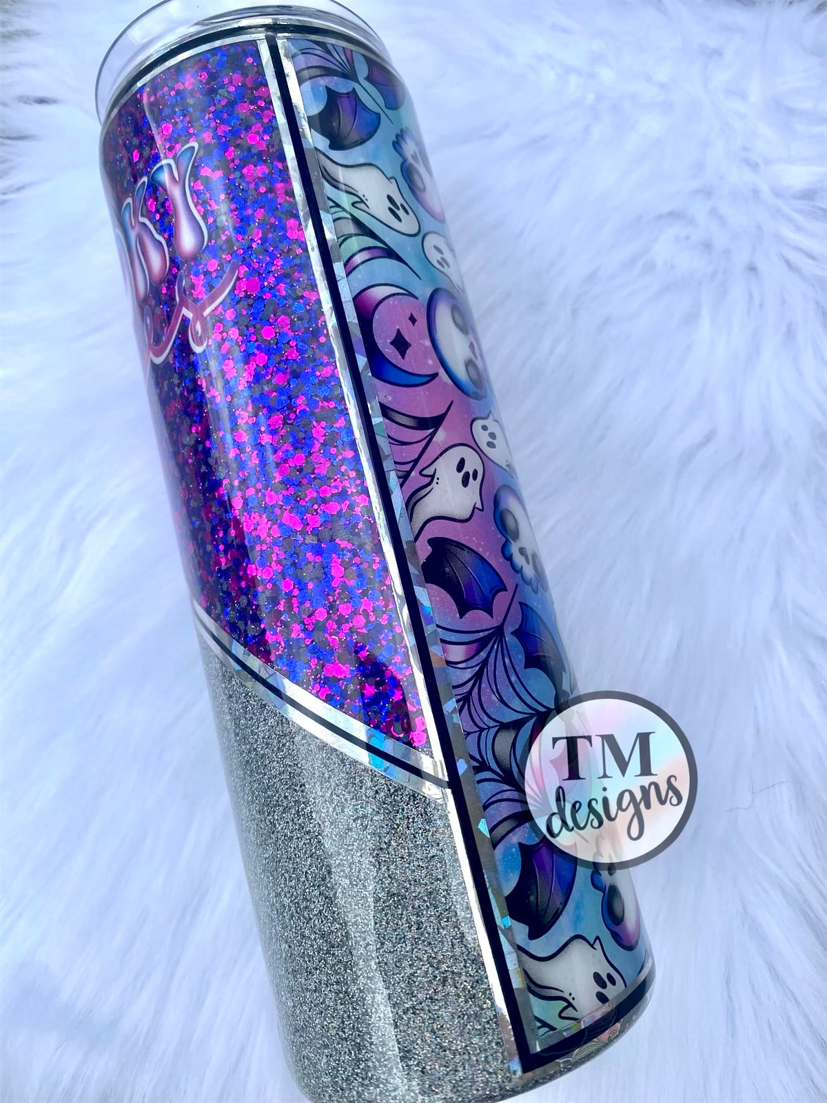 Spooky Vibes Glitter Tumbler