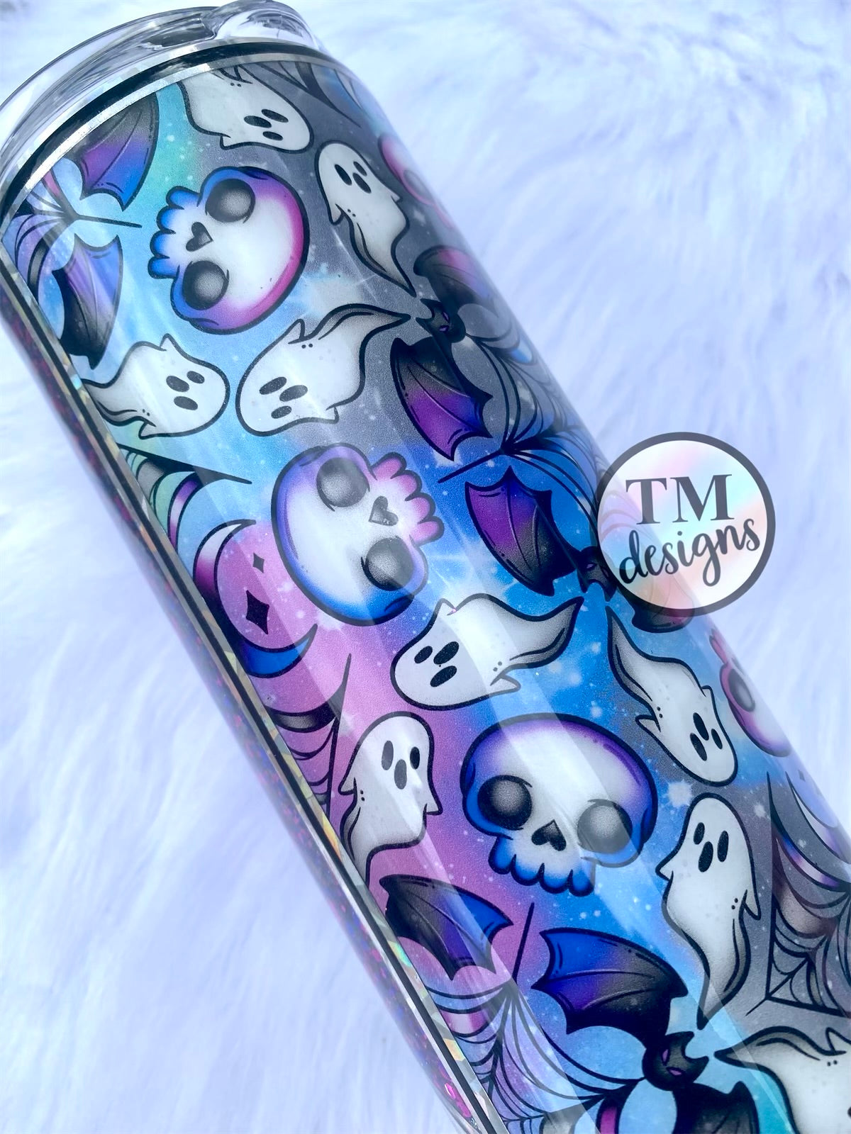 Spooky Vibes Glitter Tumbler