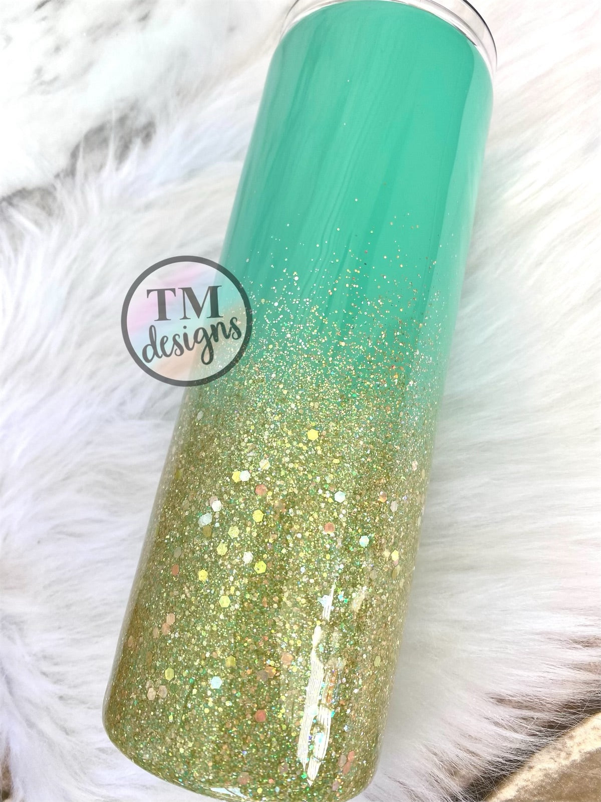 Custom Ombre Glitter Tumbler