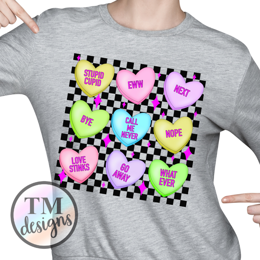 AntiValentine's Conversation Hearts Shirt